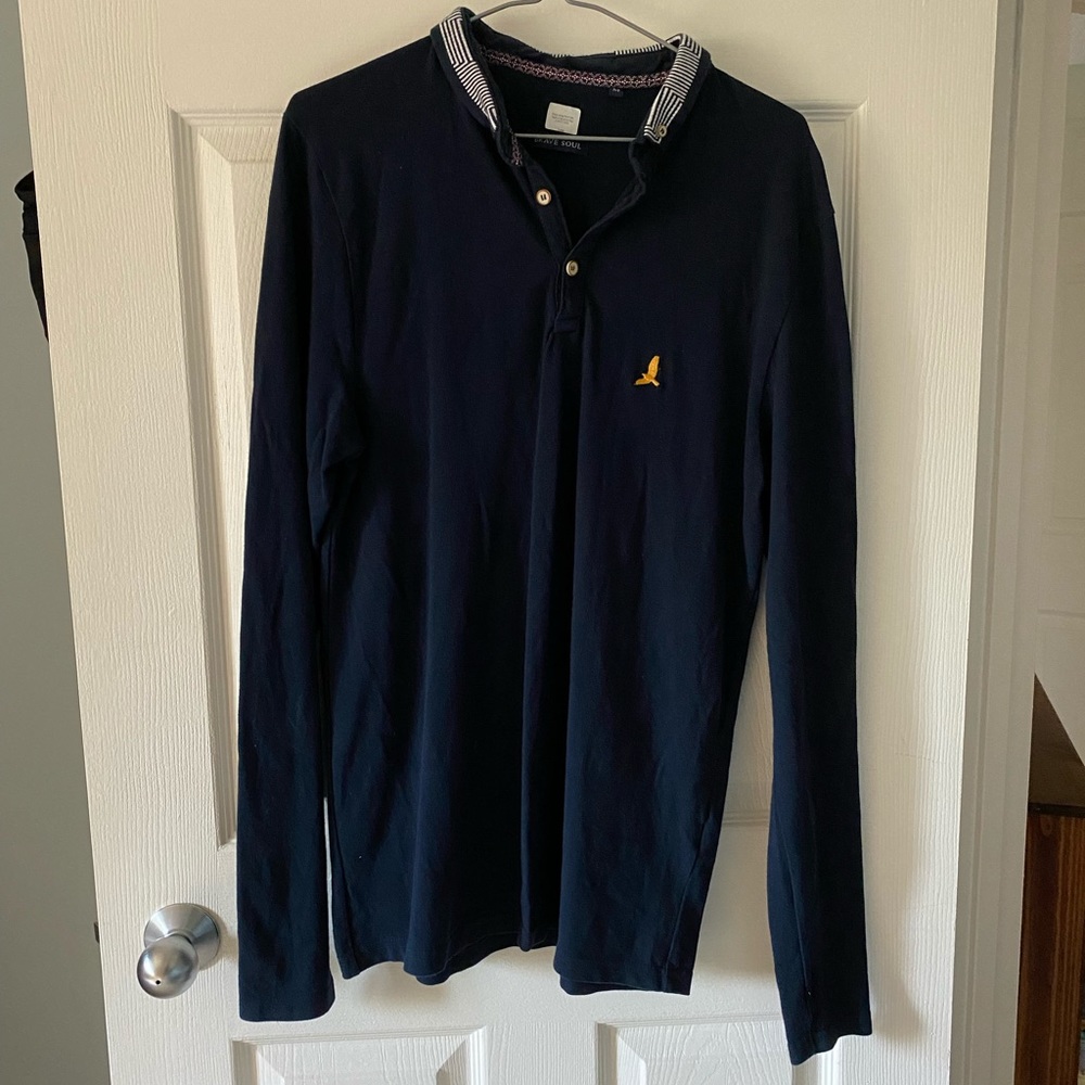 Brave Soul Long Sleeve Polo